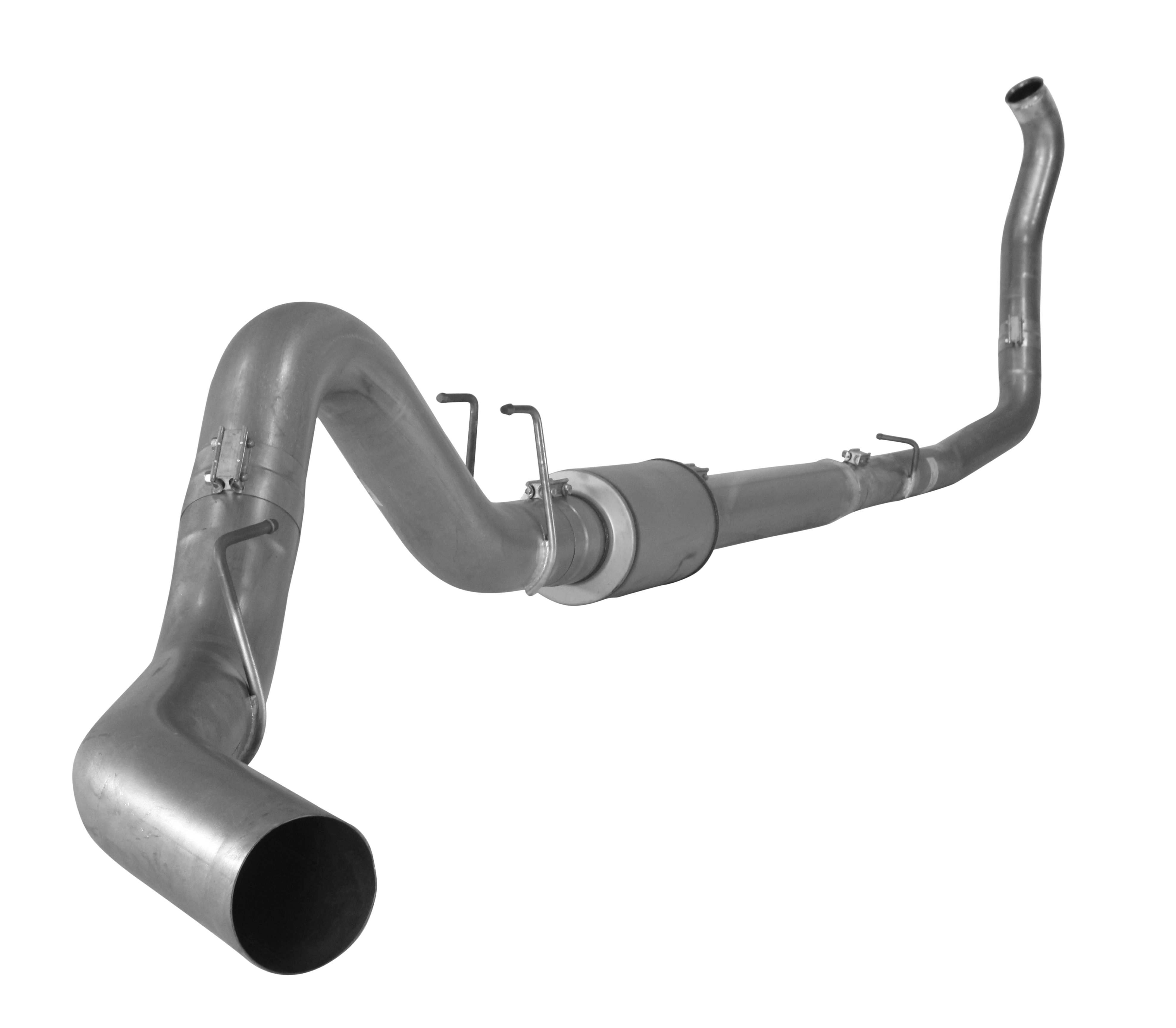 2008-2010 Powerstroke 4" Turbo Back Exhaust w/ Muffler (FLO 843NB)-Turbo Back Exhaust System-Flo-Pro-422010-Dirty Diesel Customs