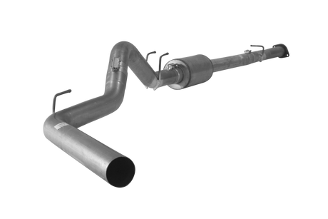 2008-2010 Powerstroke C&C 4" Downpipe Back Race Exhaust w/ Muffler (FLO-867)-Downpipe Back Exhaust System-Flo-Pro-421015-Dirty Diesel Customs