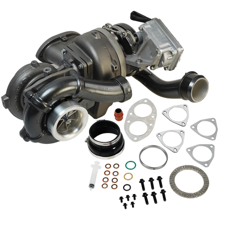 2008-2010 Powerstroke Screamer V2S Twin Turbocharger Kit (1047083)-Stock Turbocharger-BD Diesel-1047083-Dirty Diesel Customs