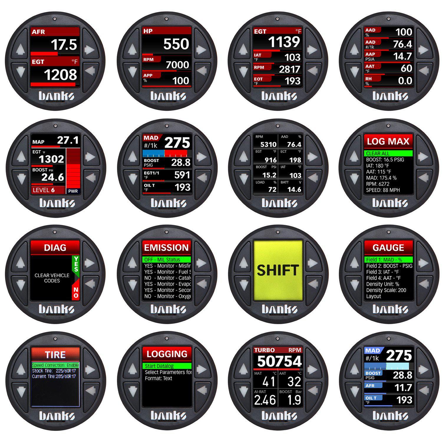 2008+ Universal Banks iDash Pro (66710)-Monitor-Banks Power-Dirty Diesel Customs