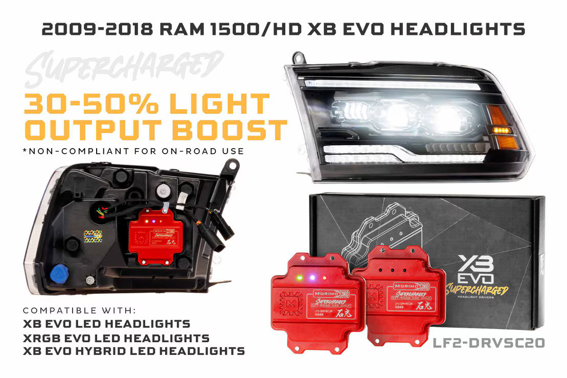 2009-2024 Ram 1500/HD XRGB Evo LED Headlights (LF2-520R)