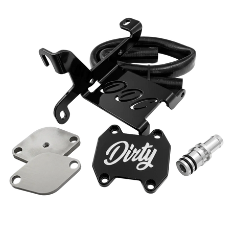 2009-2024 Cummins Dirty EGR/Cooler Delete (I67-EGR-A006)-EGR Delete-Dirty Diesel Customs-I67-EGR-A006-BLK-Dirty Diesel Customs