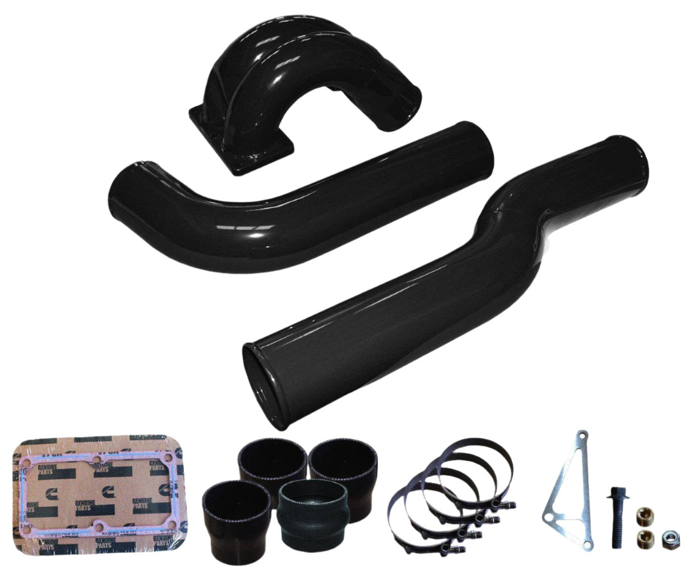2010-2012 Cummins 3.5" Mega Intake System w/ Passenger Side Intercooler Tube (PRC1012MW)-Intake Manifold-Pusher-PRC1012MW_K-Dirty Diesel Customs