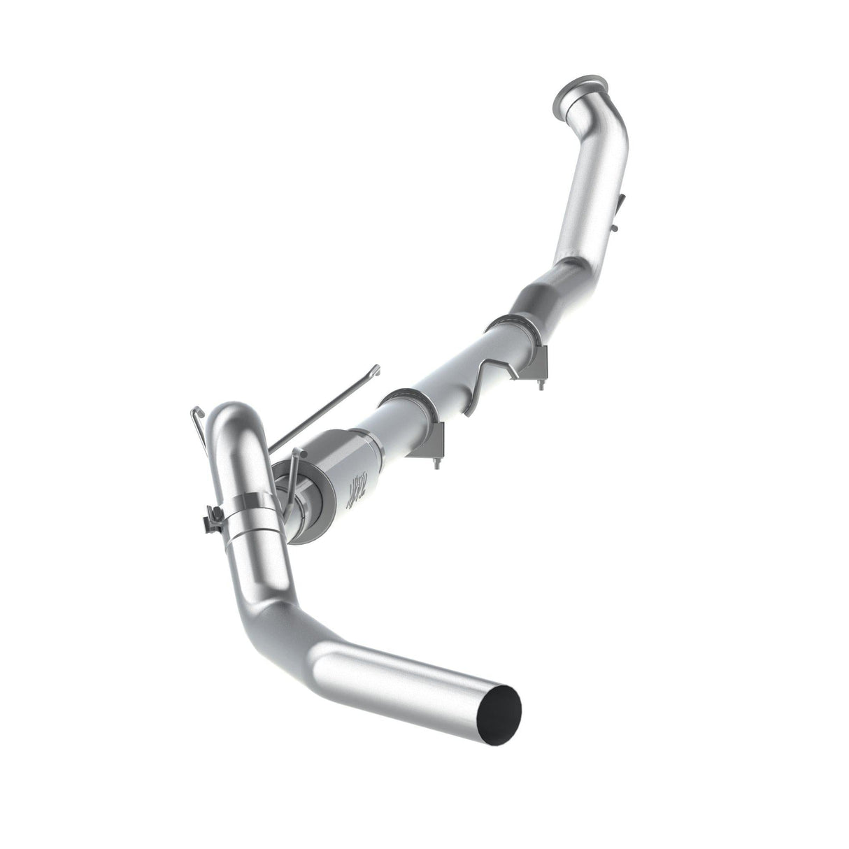 2010-2012 Cummins 4" Turboback Exhaust w/ Muffler (C6142P)-Turbo Back Exhaust System-P1 Performance Products-Dirty Diesel Customs