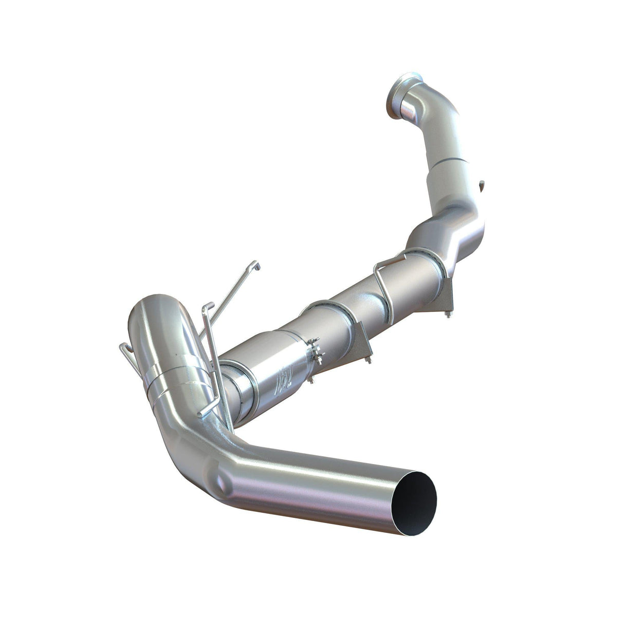 2010-2012 Cummins 5" Turbo Back Exhaust w/ Muffler (C6146P)-Turbo Back Exhaust System-P1 Performance Products-Dirty Diesel Customs