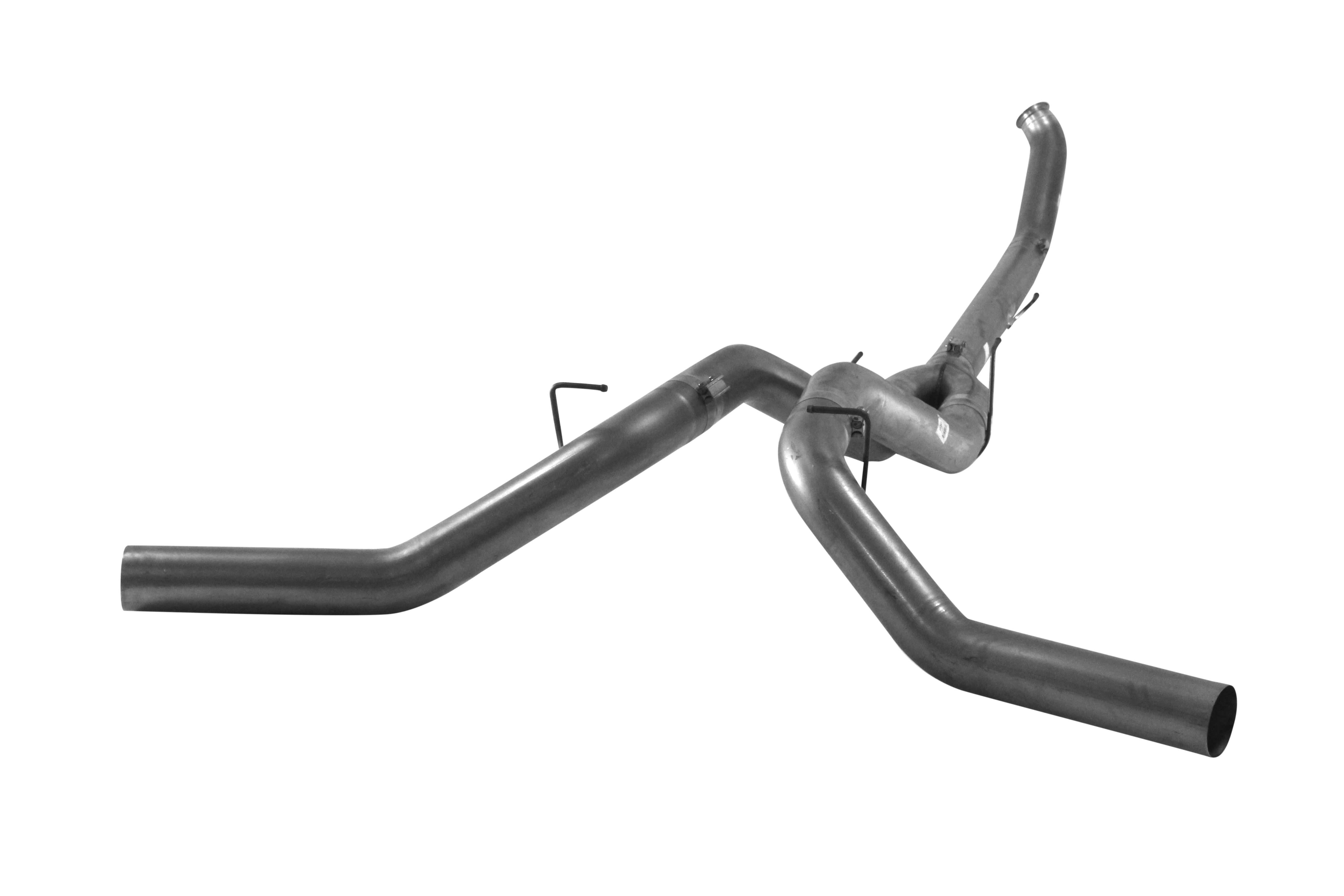 2010-2012 Cummins 5" Turboback Dual Exhaust - No Muffler (FLO-766)-Turbo Back Exhaust System-Flo-Pro-511012-Dirty Diesel Customs