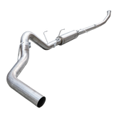 2010-2012 Cummins 4" SS Turbo Back Exhaust System - w/ Muffler - Turbo Back Exhaust System - Dirty Diesel Customs