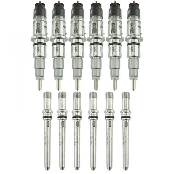 2010-2016 Cummins Mid Range C&C Injector Pack w/Tubes (21C312)-Stock Injectors-Industrial Injection-21C312-Dirty Diesel Customs