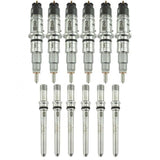 2010-2016 Cummins Mid Range C&C Injector Pack w/Tubes (21C312)-Stock Injectors-Industrial Injection-Dirty Diesel Customs