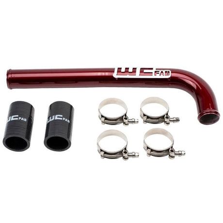 2010-2018 Cummins Upper Coolant Pipe For Single Radiator (WCF100517)-Coolant Pipes-Wehrli Custom Fabrication-WCF100517-RED-Dirty Diesel Customs