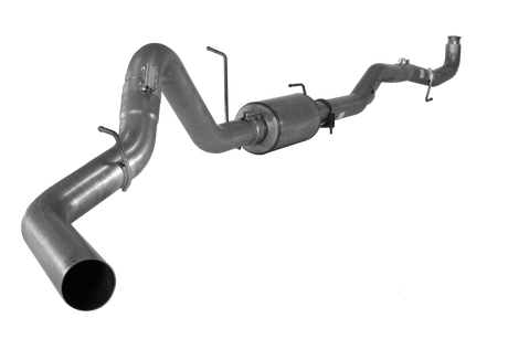 2011-2015 Duramax 4" Downpipe Back Exhaust System w/ Muffler (FLO 864)-Downpipe Back Exhaust System-Flo-Pro-431016-Dirty Diesel Customs
