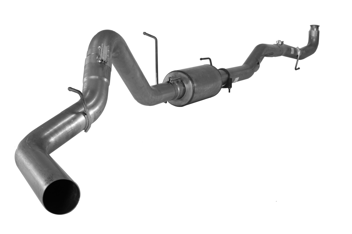 2011-2015 Duramax 4" Downpipe Back Exhaust System w/ Muffler (FLO 864)-Downpipe Back Exhaust System-Flo-Pro-432016-Dirty Diesel Customs
