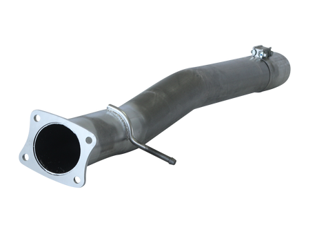 2011-2015 Duramax 4" Stainless DPF Delete Pipe w/ Adapter (FLO-41112)-Delete Pipe-Flo-Pro-432002-Dirty Diesel Customs