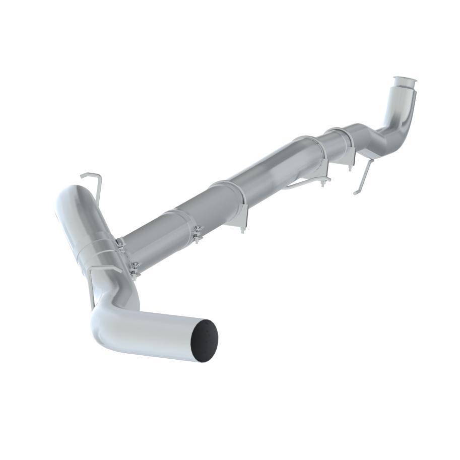 2011-2015 Duramax 5" Down Pipe Back Exhaust - No Muffler (C6048PLM)-Downpipe Back Exhaust System-P1 Performance Products-C6048PLM-Dirty Diesel Customs