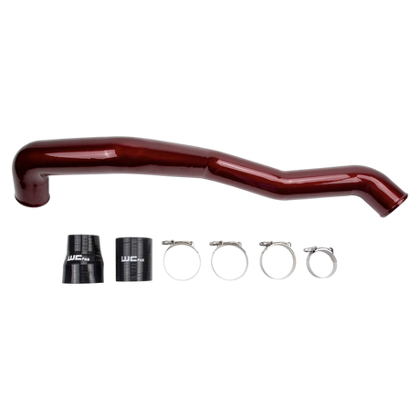 2011-2016 Duramax 3" Driver Side Intercooler Pipe (WCF100353)-Intercooler Piping-Wehrli Custom Fabrication-WCF100353-RED-Dirty Diesel Customs
