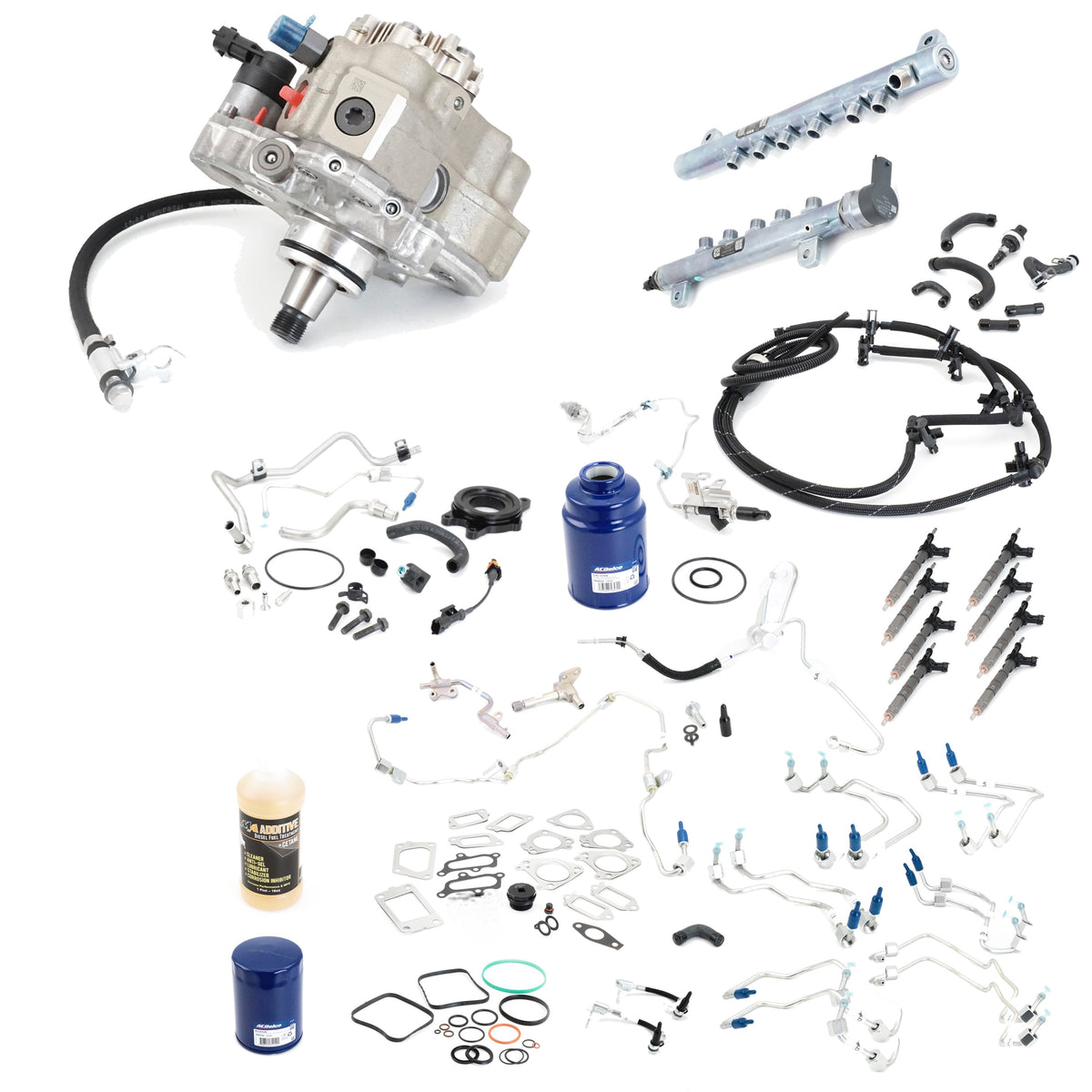 2011-2016 Duramax Fuel System Replacement Kit (1090X) – Dirty Diesel ...