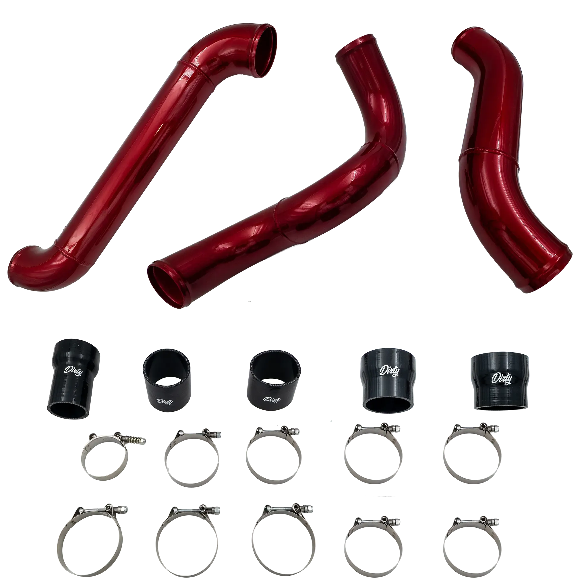 2011-2016 Duramax High Flow Dirty Intercooler Piping Kit (LML-INT-A150)-Intercooler Piping-Dirty Diesel Customs-LML-INT-A150-IC-Dirty Diesel Customs