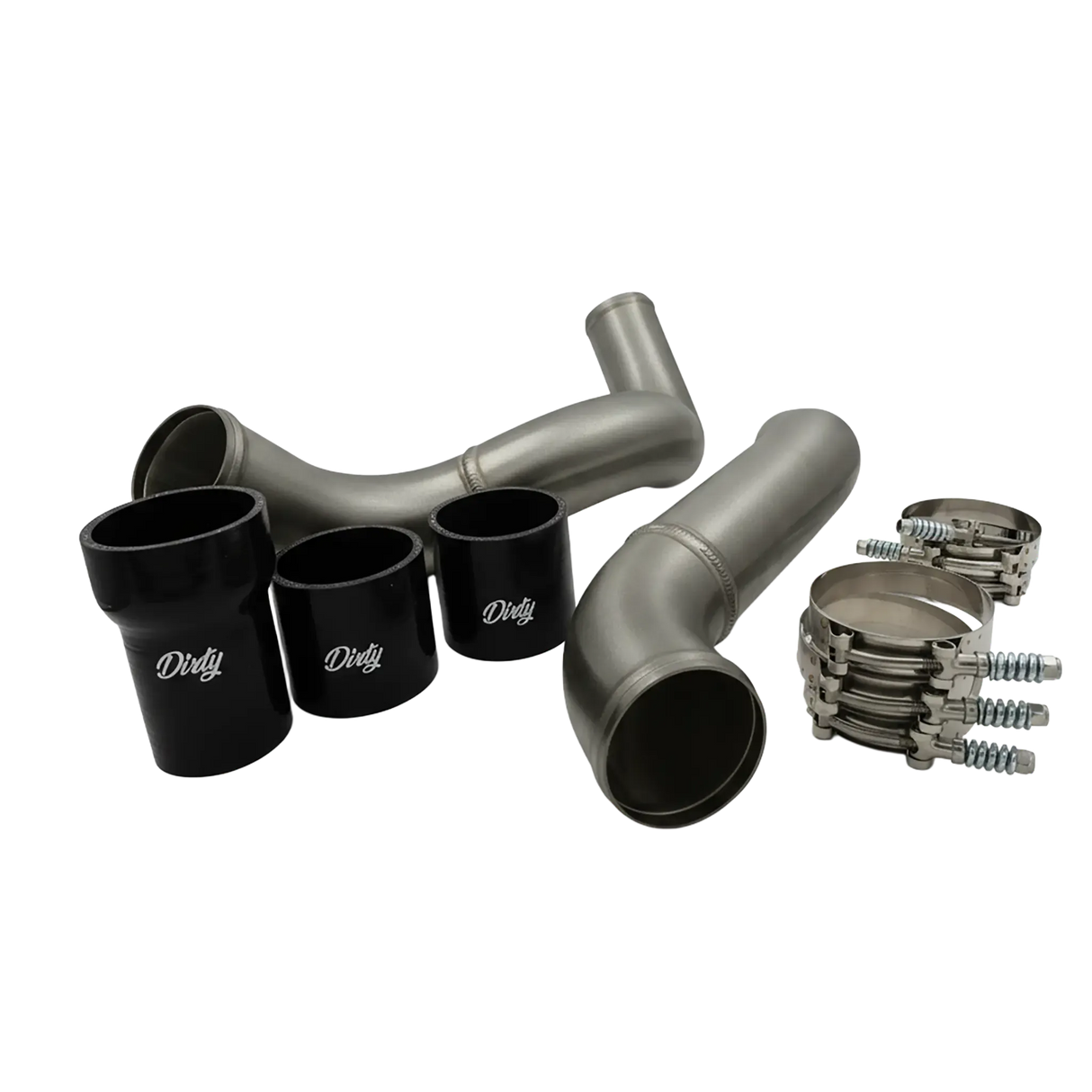 2011-2016 Duramax Hot Side Driver Intercooler Pipe (LML-INT-A095)-Intercooler Piping-Dirty Diesel Customs-LML-INT-A095-KNG-Dirty Diesel Customs