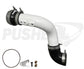 2011-2016 Powerstroke HD 3" Cold Side Charge Tube w/ Throttle Valve Adapter (PFP1116BTA)-Intercooler Piping-Pusher-PFP1116BTA_W-Dirty Diesel Customs