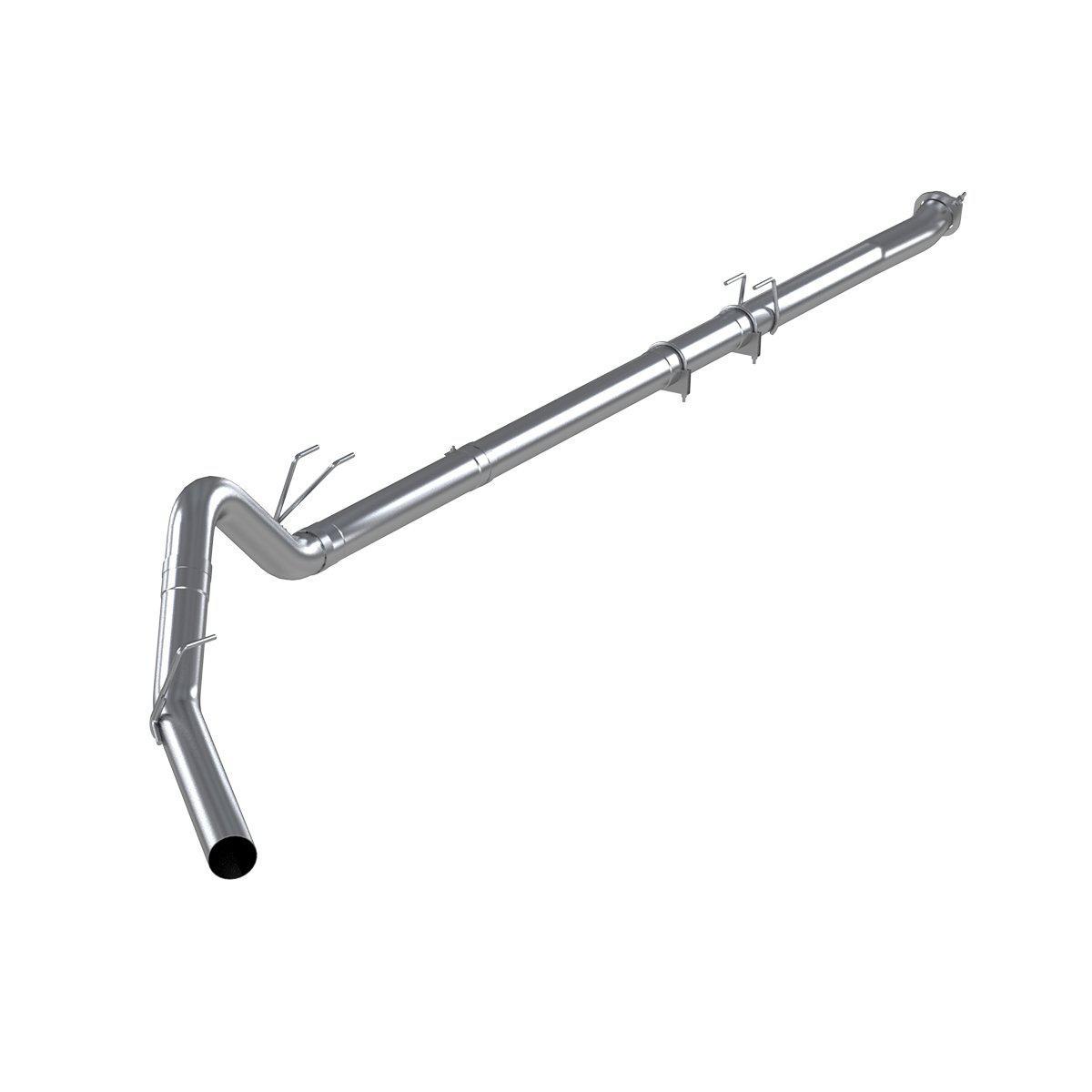 2011-2018 Powerstroke 4" Downpipe Back Exhaust - No Muffler (C6260PLM)-Downpipe Back Exhaust System-P1 Performance Products-C6260PLM-Dirty Diesel Customs