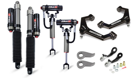 2011-2019 Duramax 3" Elite Leveling Kit W/ Elka 2.5 Reservoir Shocks Front (210-P1130)-Leveling Kit-Cognito Motorsports-Dirty Diesel Customs