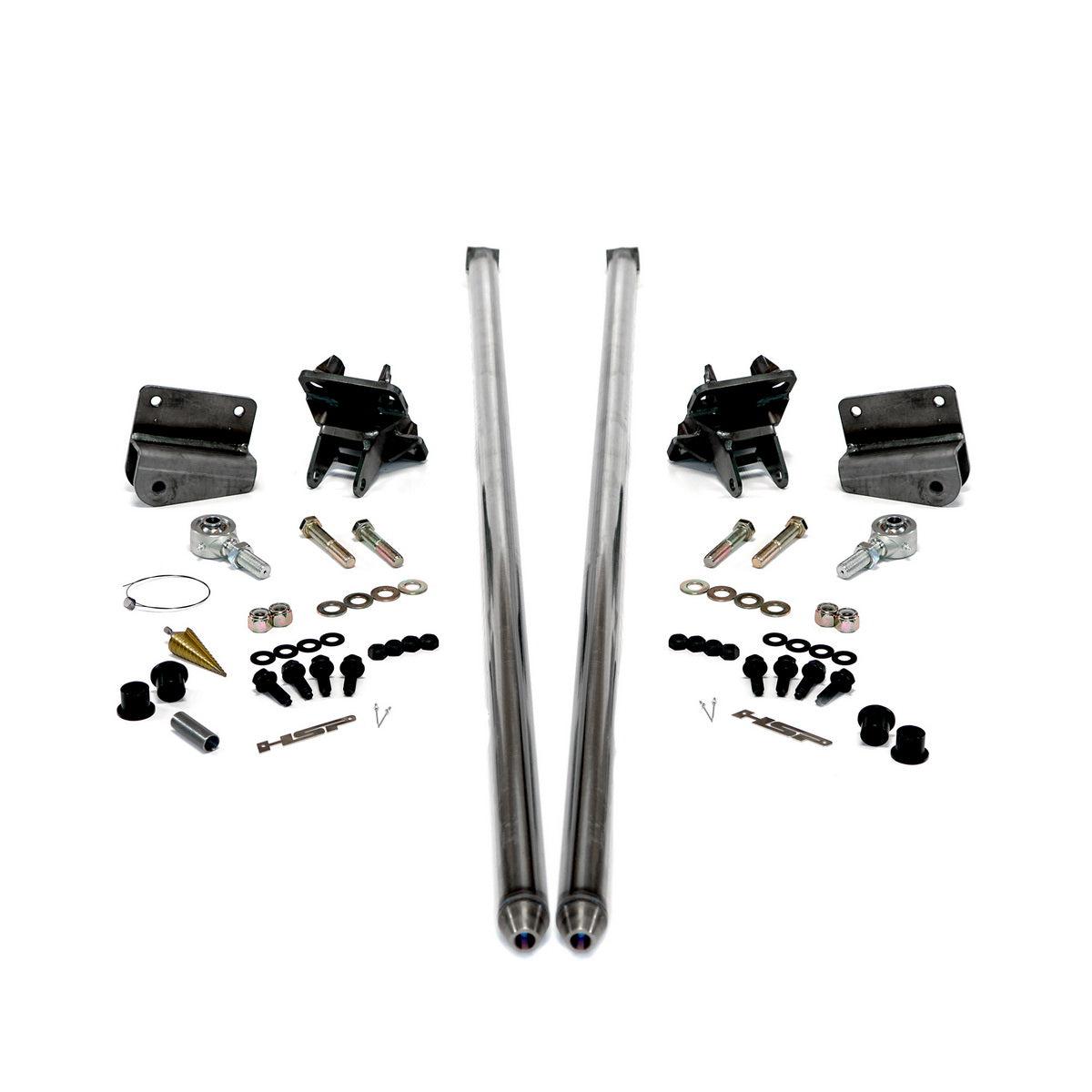 2011-2019 Duramax 58" Bolt-On Traction Bars 4" Axle Diameter (535-1-HSP)-Traction Bars-HSP Diesel-535-1-HSP-RAW-Dirty Diesel Customs