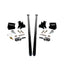 2011-2019 Duramax 70" Bolt-On Traction Bars 4" Axle Diameter (535-2-HSP)-Traction Bars-HSP Diesel-535-2-HSP-GB-Dirty Diesel Customs
