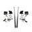 2011-2019 Duramax 70" Bolt-On Traction Bars 4" Axle Diameter (535-2-HSP)-Traction Bars-HSP Diesel-535-2-HSP-RAW-Dirty Diesel Customs