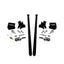 2011-2019 Duramax 70" Bolt-On Traction Bars 4" Axle Diameter (535-2-HSP)-Traction Bars-HSP Diesel-535-2-HSP-SB-Dirty Diesel Customs