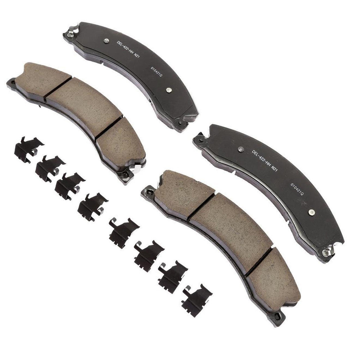 2011-2019 Duramax Gold (Pro) Ceramic Disc Brake Pad Set (ACD17D1411CHF1)-Brake Pad-ACDelco-Dirty Diesel Customs
