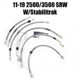 2011-2019 Duramax Stainless Steel Brake Lines (XD-BrakeLines-1119)-Brake Lines-DMAX-XD1115-25S-Dirty Diesel Customs