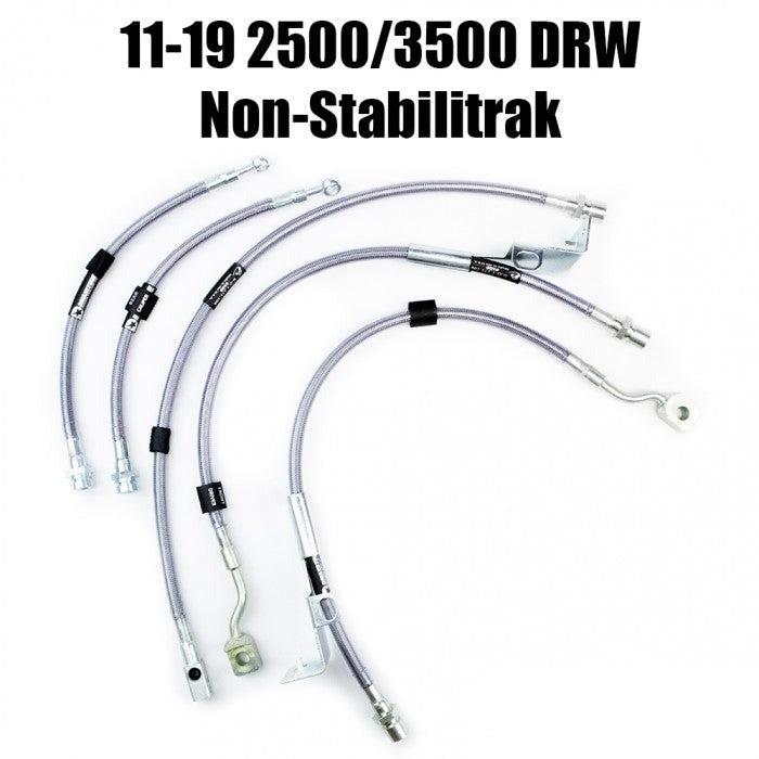 2011-2019 Duramax Stainless Steel Brake Lines (XD-BrakeLines-1119)-Brake Lines-DMAX-XD1115-35-Dirty Diesel Customs