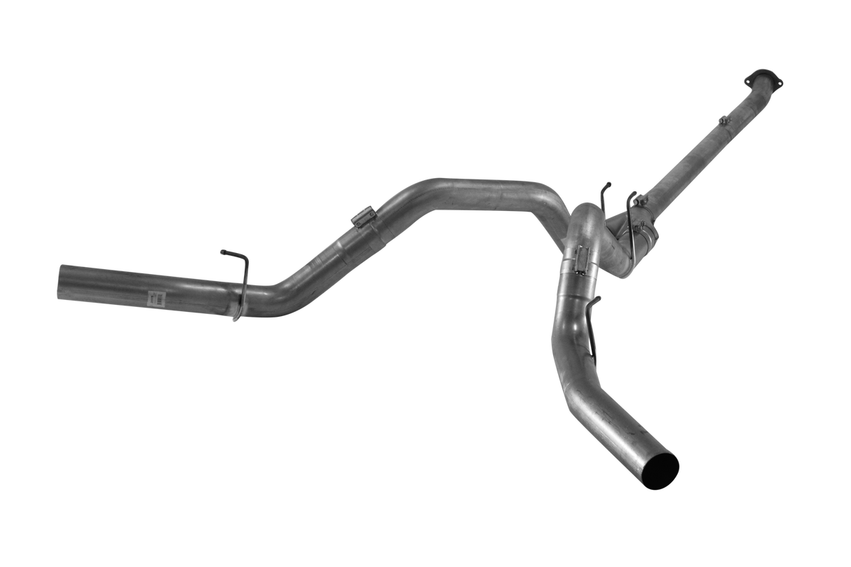 2011-2019 Powerstroke 4" Downpipe Back Dual Exhaust System - No Muffler (421005 / 422005)-Downpipe Back Exhaust System-Mel's Manufacturing-Dirty Diesel Customs