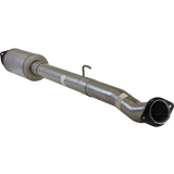 2011-2018 Powerstroke 4" Cat & DPF Delete Pipe w/ Muffler (FLO-857M)-Delete Pipe-Flo-Pro-Dirty Diesel Customs