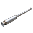 2011-2019 Powerstroke 4" SS Cat & DPF Delete Pipe - w/ Muffler - Delete Pipe - Dirty Diesel Customs