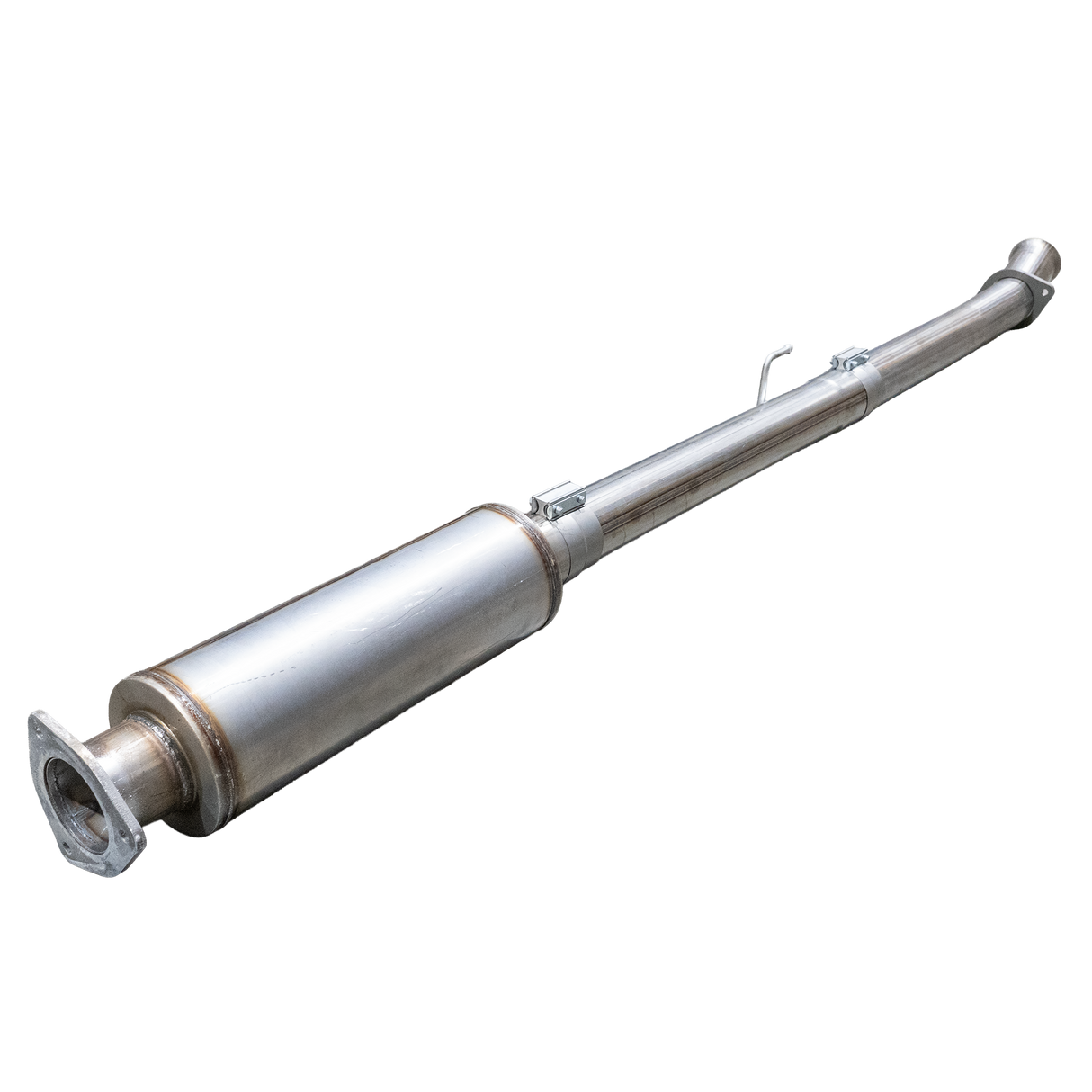 2011-2019 Powerstroke 4" SS Cat & DPF Delete Pipe - w/ Muffler - Delete Pipe - Dirty Diesel Customs