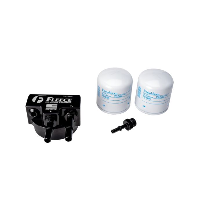 2011-2024 Powerstroke Engine Mounted Filter Assembly (FPE-FMC-UHFA-1123)-Fuel Filter Relocation Kit-Fleece Performance-Dirty Diesel Customs