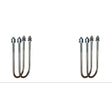 2011-2024 Powerstroke Rear Axle U-Bolts w/ 1-3" Lift (CS-FFSPUBK-11)-U-Bolts-Carli Suspension-Dirty Diesel Customs