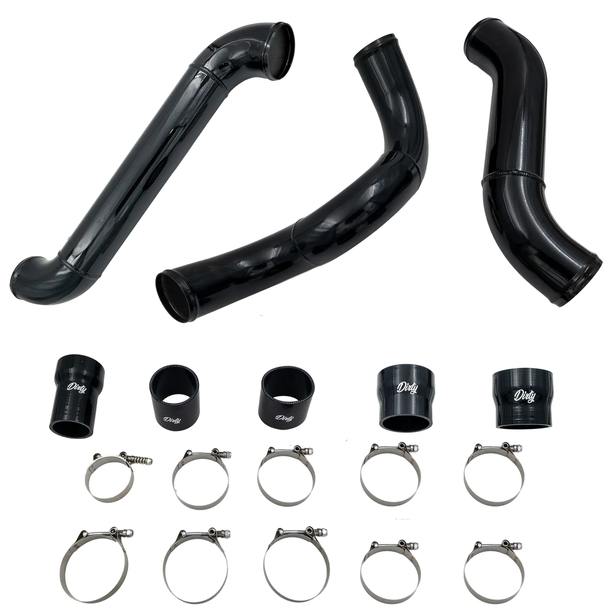 2012-2016 Duramax High Flow Dirty Intercooler Piping Kit (LML-INT-A150)-Intercooler Piping-Dirty Diesel Customs-Dirty Diesel Customs