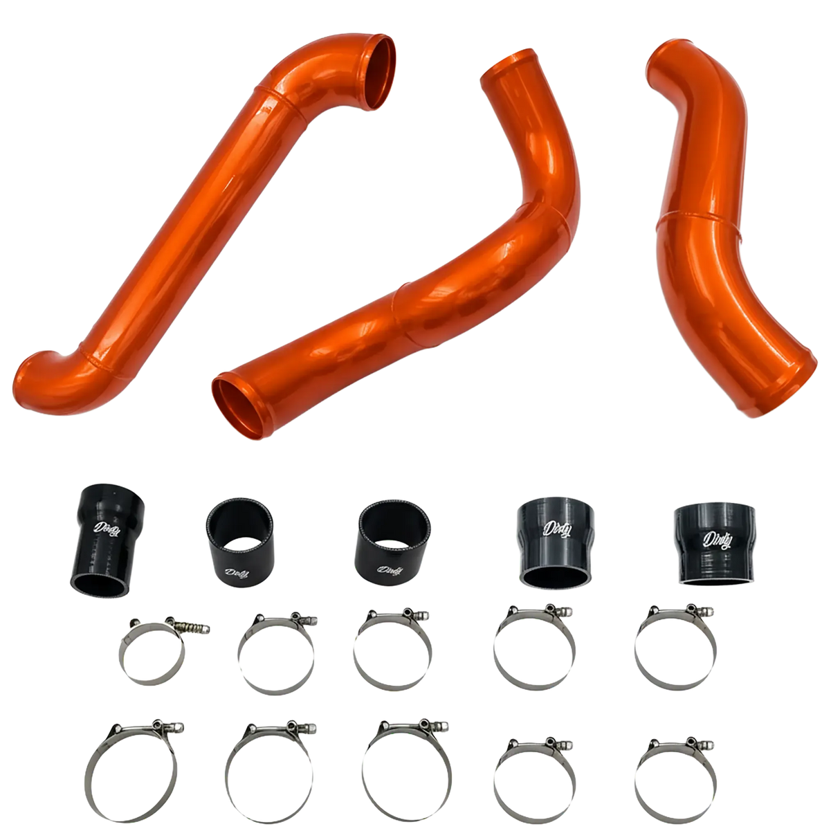 2012-2016 Duramax High Flow Dirty Intercooler Piping Kit (LML-INT-A150)-Intercooler Piping-Dirty Diesel Customs-LML-INT-A150-IO-Dirty Diesel Customs