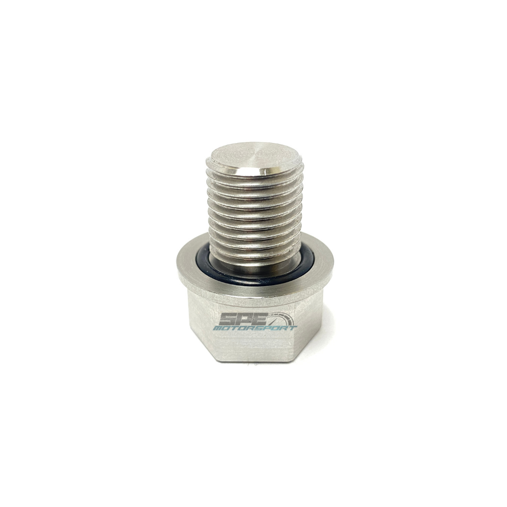 2012-2021 Powerstroke Billet Stainless Steel Oil Drain Plug (SPE-S100123)-Oil Drain Plug-SPE Motorsport-Dirty Diesel Customs