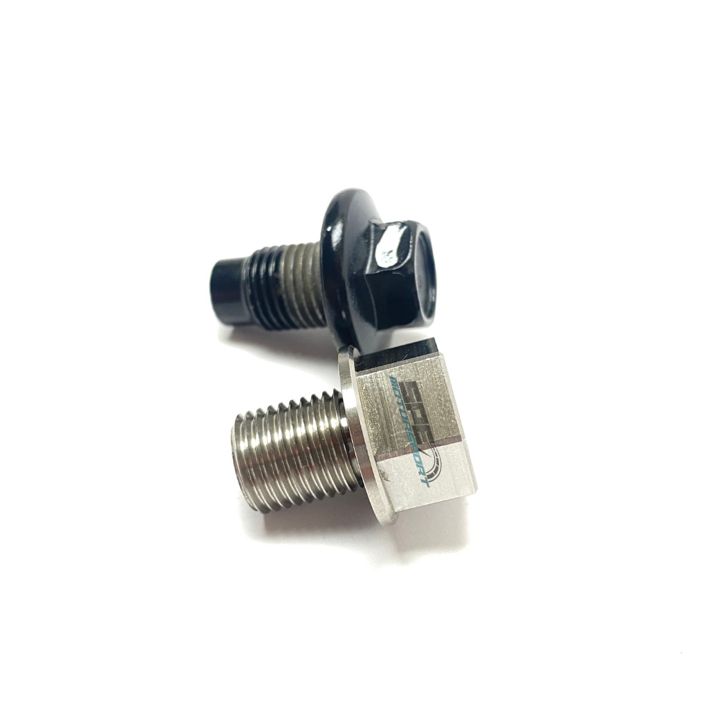 2012-2021 Powerstroke Billet Stainless Steel Oil Drain Plug (SPE-S100123)-Oil Drain Plug-SPE Motorsport-Dirty Diesel Customs