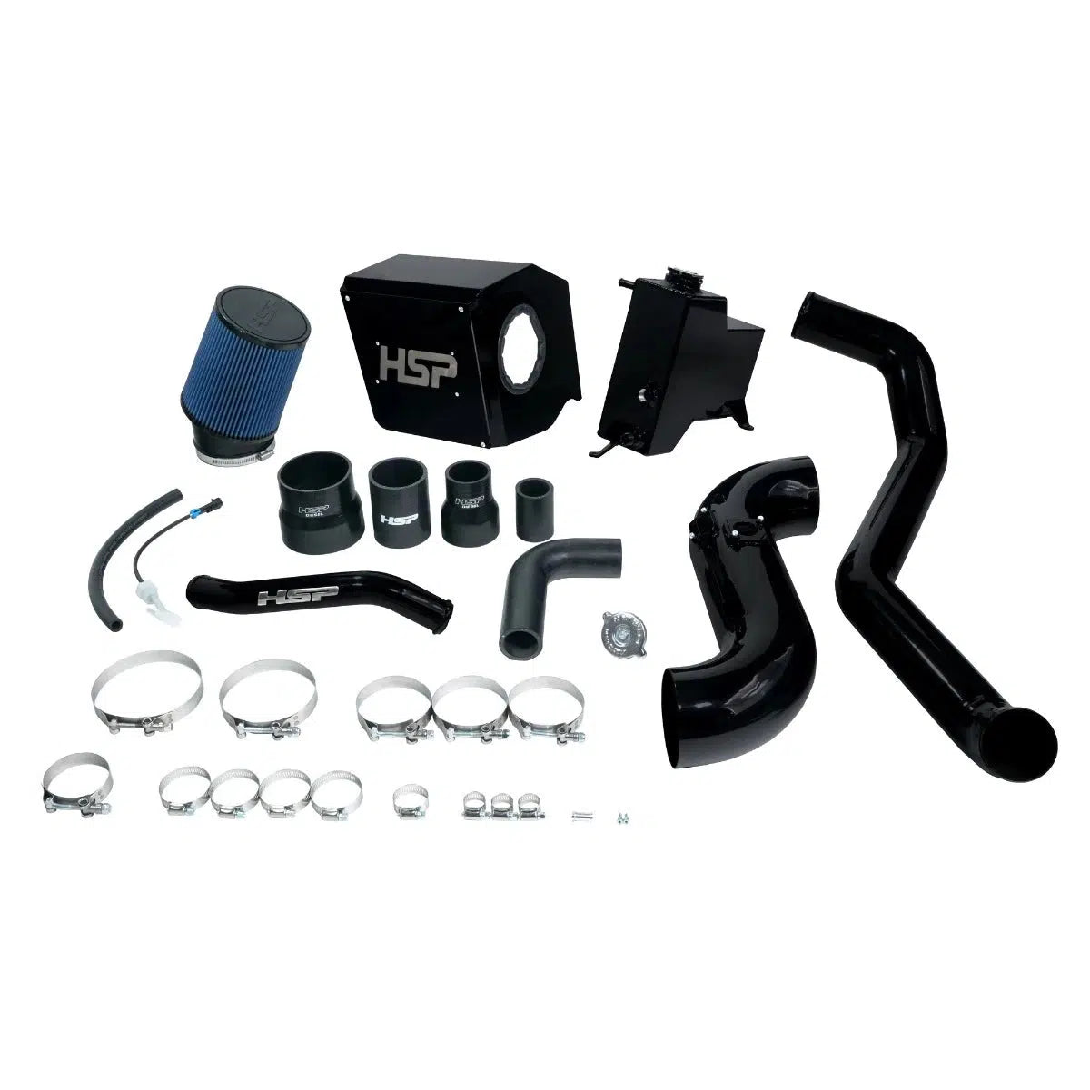 2013-2014 Duramax Deluxe No Bridge / Cold Side Bundle Kit (HSP-D-594-2-HSP)-Intake Kit-HSP Diesel-Dirty Diesel Customs