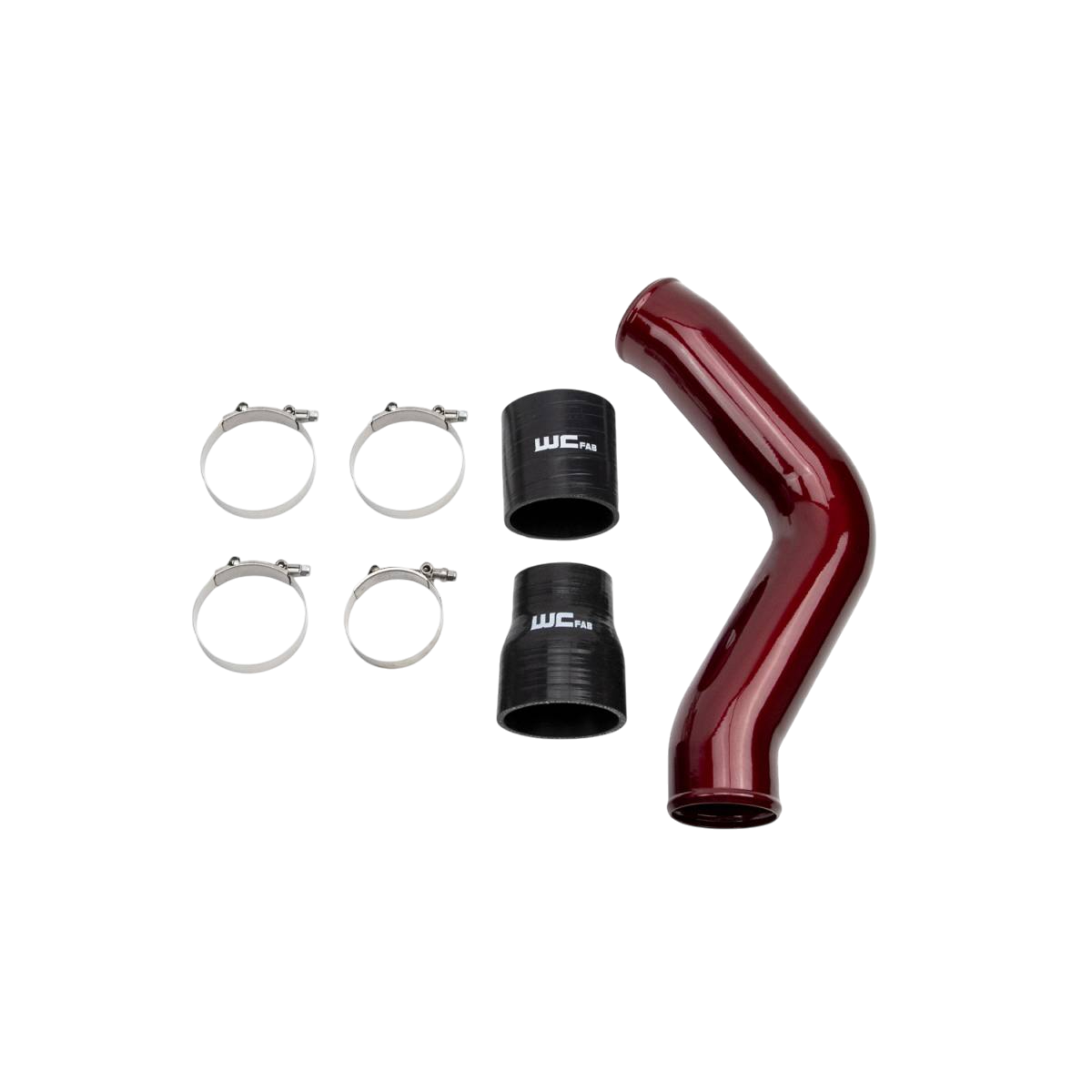 2013-2018 Cummins 3.5" Driver side Intercooler Pipe Kit (WCF100434)-Intercooler Piping-Wehrli Custom Fabrication-Dirty Diesel Customs