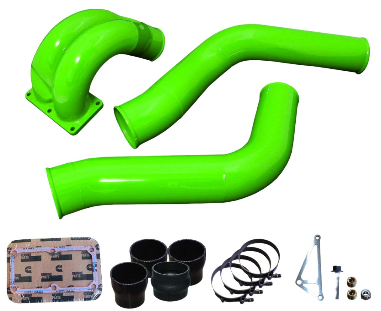 2013-2018 Cummins 3.5" Mega Intake System w/ Passenger-Side Intercooler Tube (PRC1318MW)-Intake Manifold-Pusher-Dirty Diesel Customs