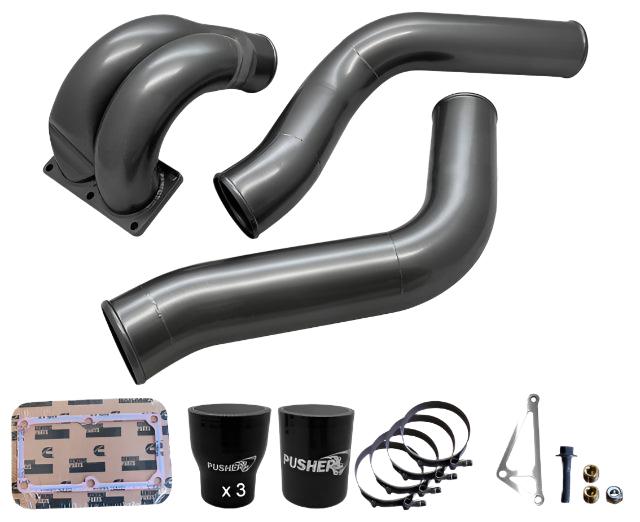 2013-2018 Cummins 3.5" Mega Intake System w/ Passenger-Side Intercooler Tube (PRC1318MW)-Intake Manifold-Pusher-Dirty Diesel Customs