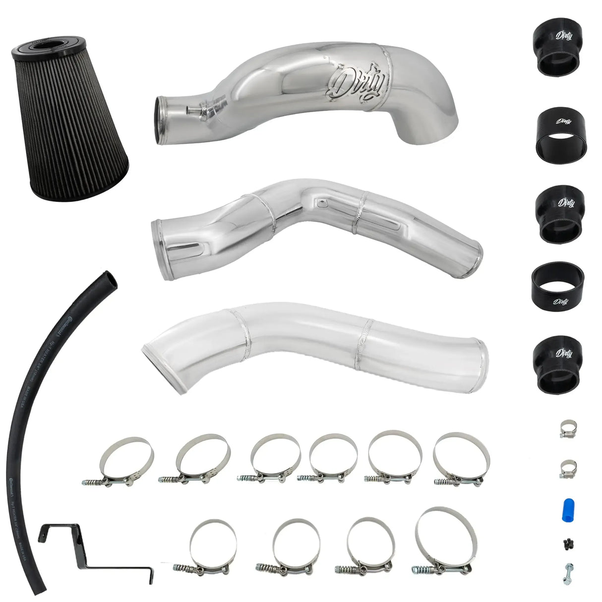 2013-2018 Cummins Dirty Stock Turbo Intercooler Piping Kit (I67-INT-A126)-Intercooler Piping-Dirty Diesel Customs-Dirty Diesel Customs