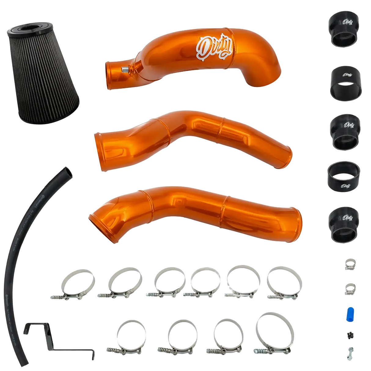 2013-2018 Cummins Dirty Stock Turbo Intercooler Piping Kit (I67-INT-A126)-Intercooler Piping-Dirty Diesel Customs-I67-INT-A126-IO-Dirty Diesel Customs