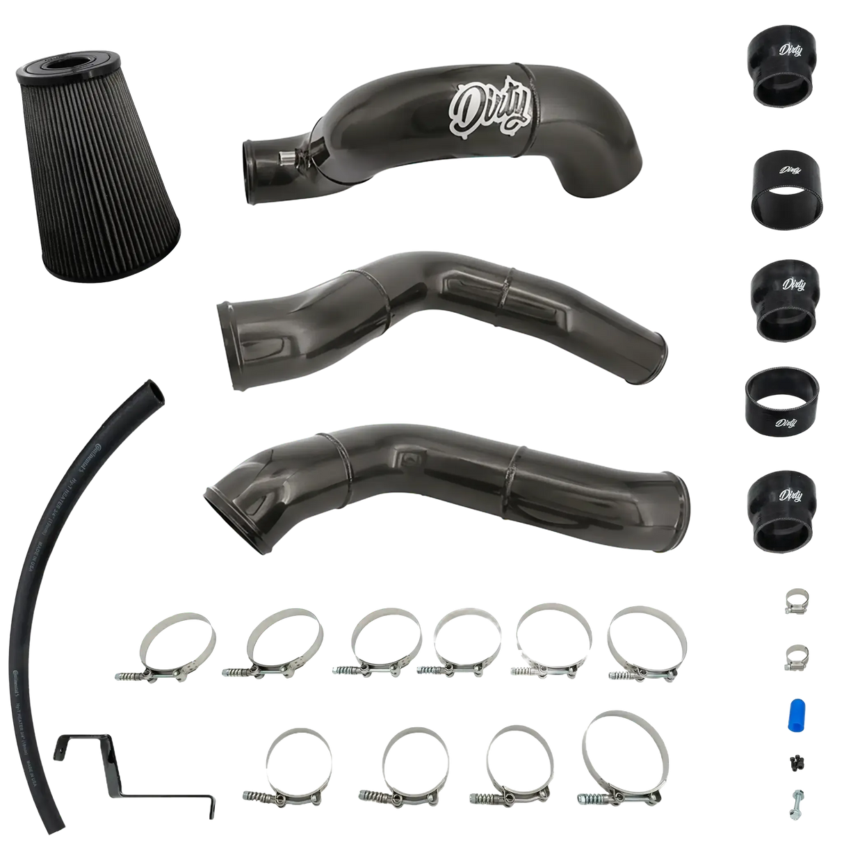 2013-2018 Cummins Dirty Stock Turbo Intercooler Piping Kit (I67-INT-A126)-Intercooler Piping-Dirty Diesel Customs-I67-INT-A126-KNG-Dirty Diesel Customs