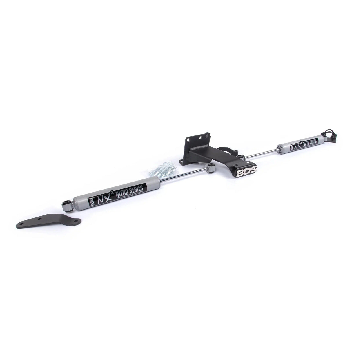 2013-2018 Cummins Dual Steering Stabilizer Kit W/ NX2 Shocks (BDS2015DH)-Steering Stabilizer-BDS-Dirty Diesel Customs